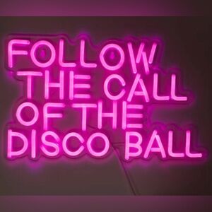 Pink Neon Party Sign